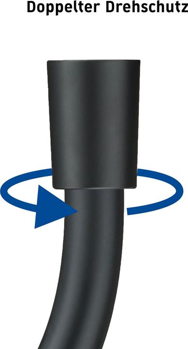 Productafbeelding Duravit Doucheslang zwart mat 1600mm (160 cm)