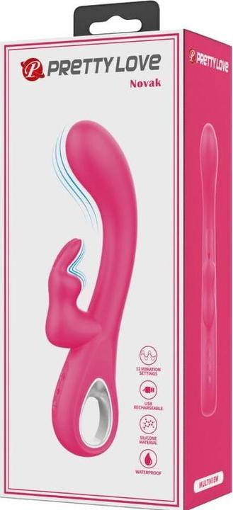 Image du produit Pretty Love Novak Rabbit Vibrateur 12 Vibrations Rose