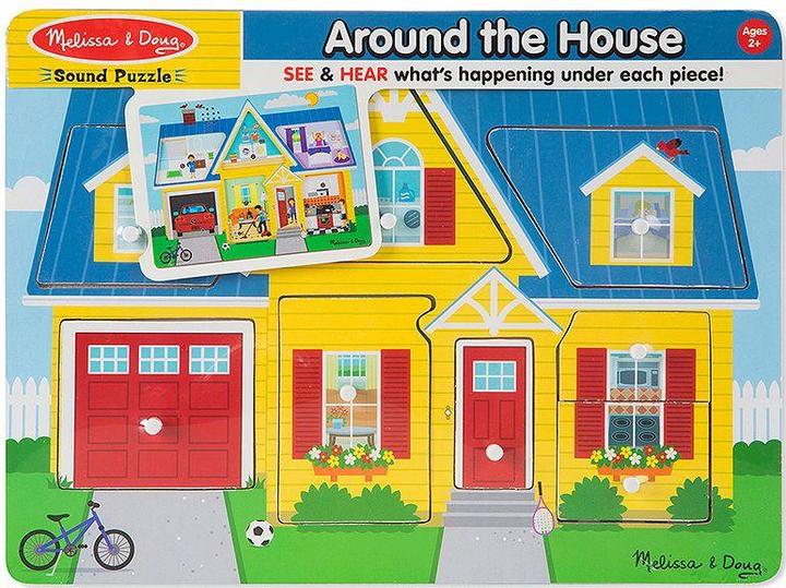 Image du produit Melissa & Doug Puzzle sonore - Maison (8 pièces)
