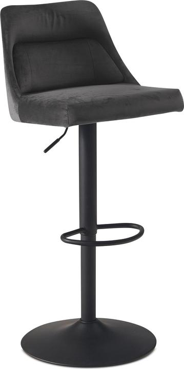 Image du produit FineBuy Tabouret de cuisine Tabouret de velours Tabouret de bistrot pivotant Chaise de bar moderne