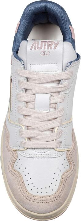 Produktbild Autry sneakers clc low in suede e nabuk bianco e beige (40)