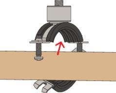 Actual product image Fischer 500706, Pipe clamp, Black, Steel, 74 - 80 mm, 6.35 cm (2.5"), EPDM, Styrene-Butadiene (SBR)