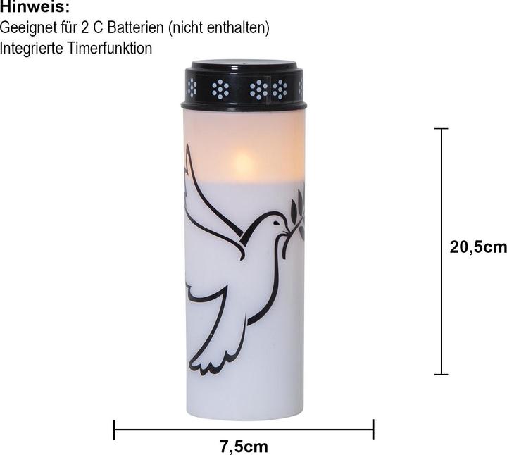 Actual product image Star Trading LED Grave Light Dove (1 x)