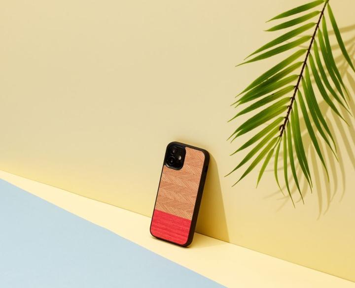 Immagine prodotto Man.Wand Custodia &WOOD per iPhone 12 mini a spina di pesce azalea juodas (Apple iPhone 12 mini)