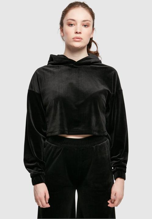 Image du produit Urban Classics Sweat à capuche croisé en velours pour femmes (S)