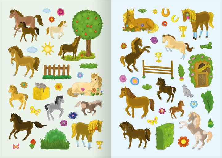 Produktbild MINI-Stickerheft – Pferde
