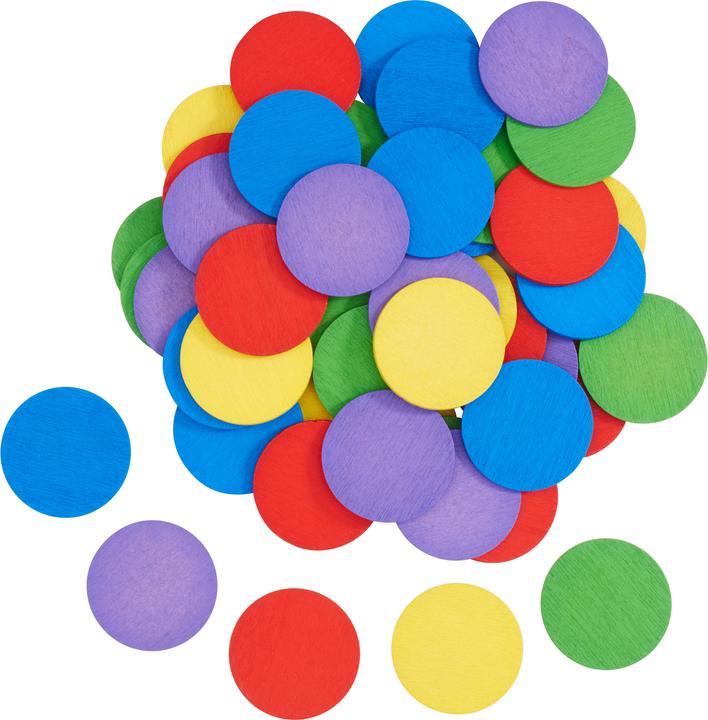 Actual product image VBS XXL wooden discs, 50 pieces, Ø 2.5 cm