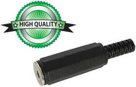 Image du produit Velleman 3.5Mm Female Jack Connector Black Plastic Stereo