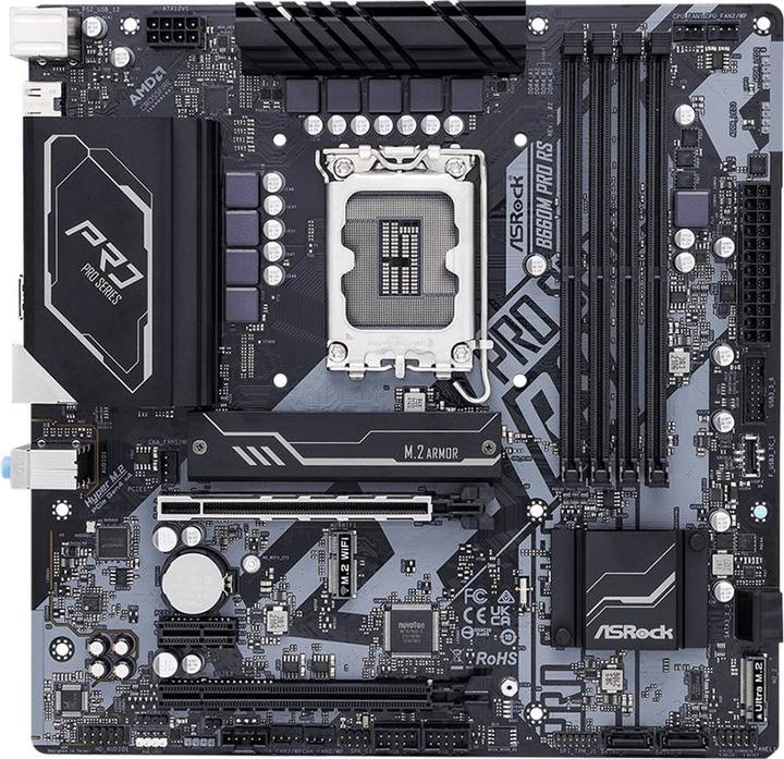 Produktbild AsRock B660M Pro RS (LGA 1700, Intel B660, mATX)