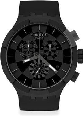 Immagine prodotto Swatch Checkpoint Black (Orologio da polso analogico, Fatto in Svizzera, 47 mm)