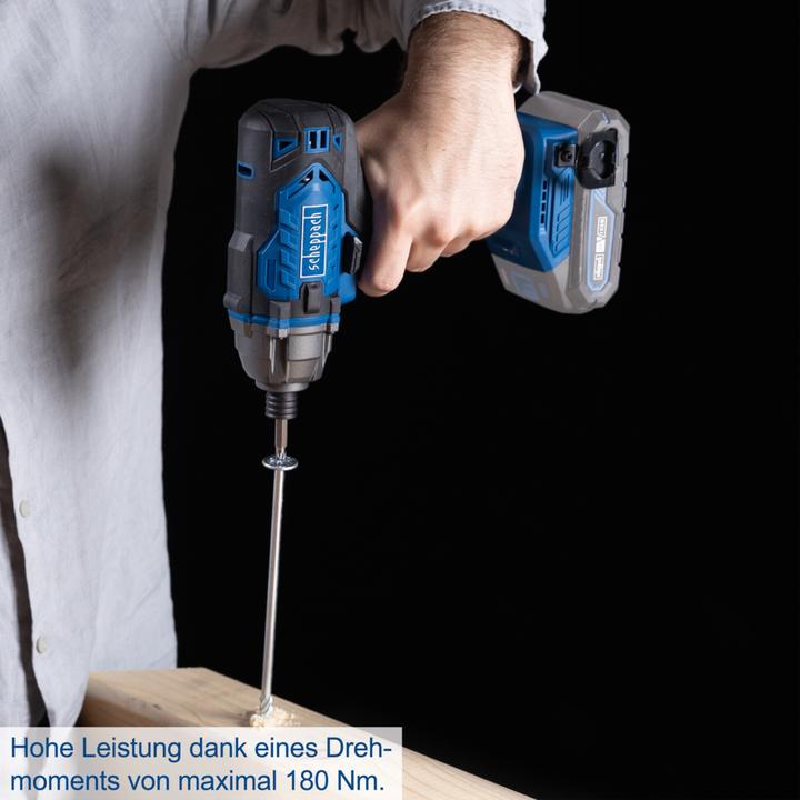 Actual product image Scheppach 1/4 inch cordless impact wrench C-ID180-X (DIY) (Rechargeable battery operated)