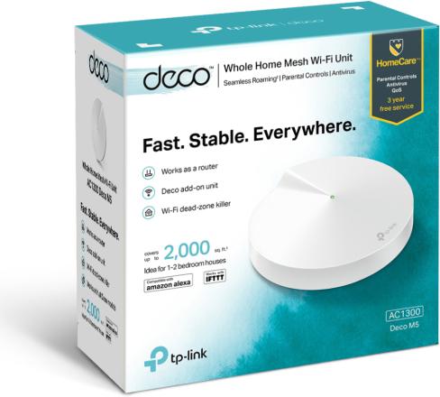 Productafbeelding TP-Link Deco M5 Dualband WLAN Mesh Set van 1 (AC1300)