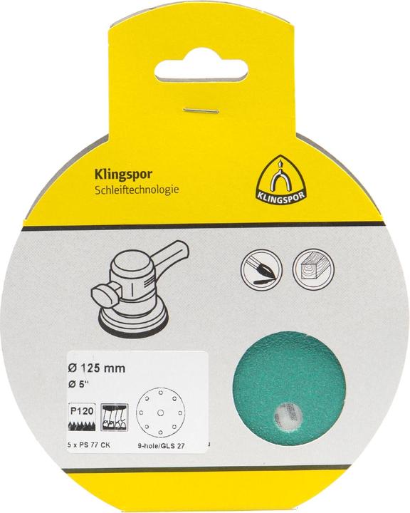 Immagine prodotto Klingspor PS 77 CK T-ACT confezioni per esposizione - dischi 125 mm (80)