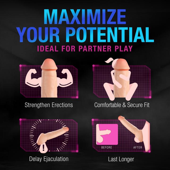 Image du produit Blush performance plus thrive 2.5 inch silicone penis xtender beige