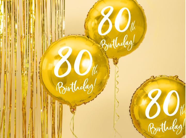 Image du produit Partydeco Ballon 80 ans - 45cm (1 x)