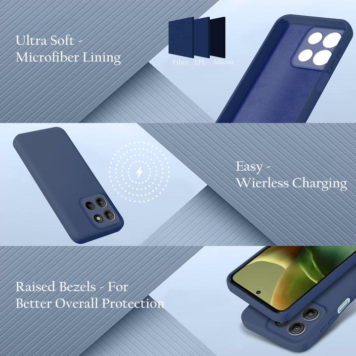 Image du produit Cadorabo Coque pour Motorola Moto G15 TPU Liquid Silicone Case (Motorola Moto C)