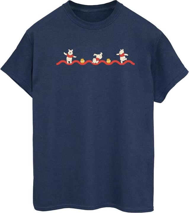 Actual product image Disney Womens/Ladies Winnie The Pooh Hunny Line Cotton Boyfriend T-Shirt (S)