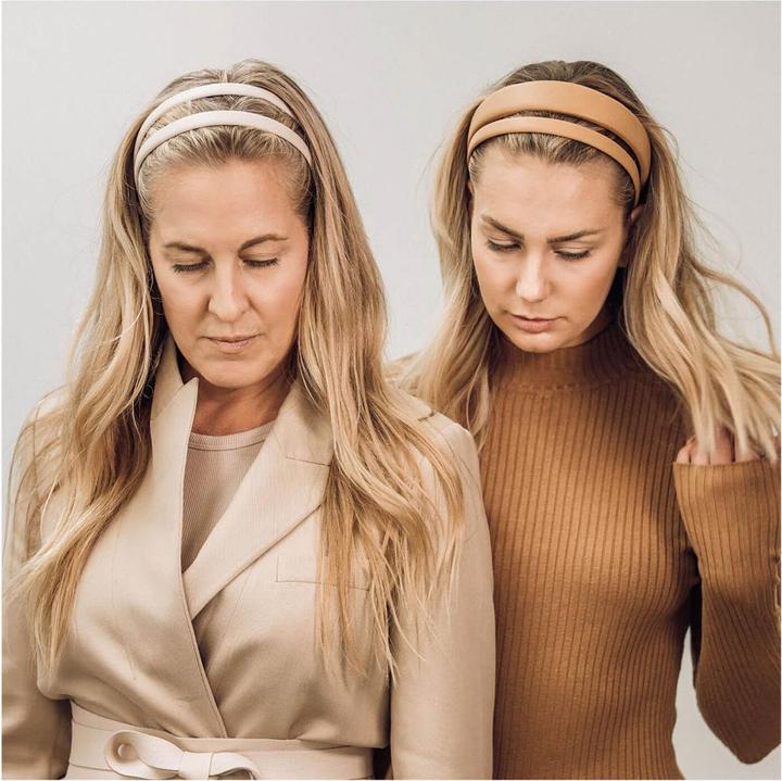 Produktbild Corinne World - Leather Diadem Narrow Plain Camel
