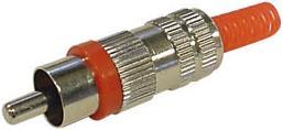 Image du produit Velleman Male Rca Plug Nickel Red