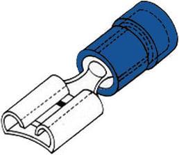 Velleman Connecteur femelle 4.8Mm Blue