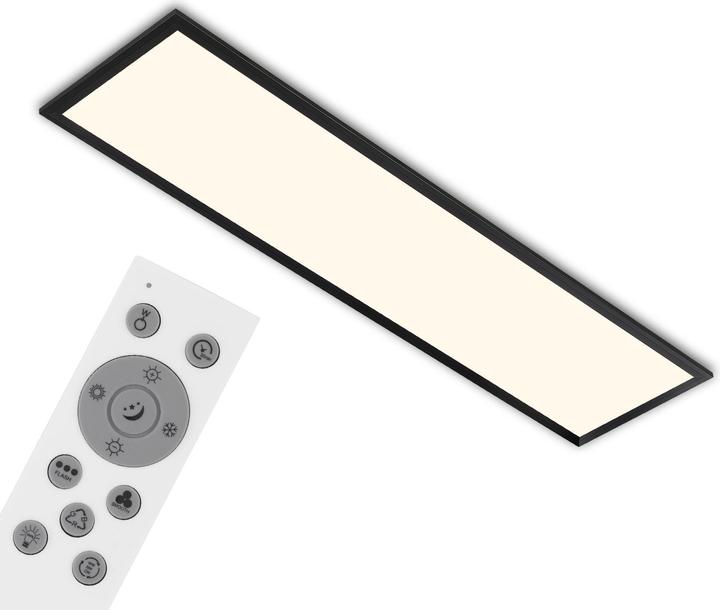 Image du produit Briloner Panneau LED RGB CCT, noir, 1xPlaque LED/24W + LED RGB (2400 lm)