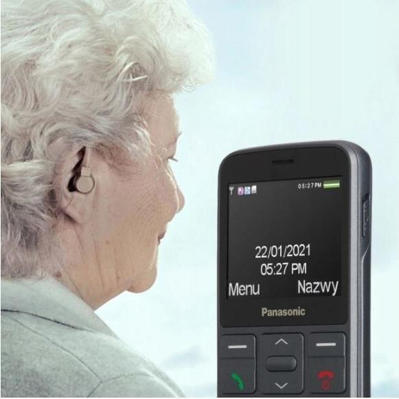 Actual product image Panasonic KX-TU160 Easy Use Mobile Phone Pilkas, 2.4 ", TFT-LCD, 240 x 320, USB version USB-C, Built-in camera (2.40", 0.30 Mpx, 4G)
