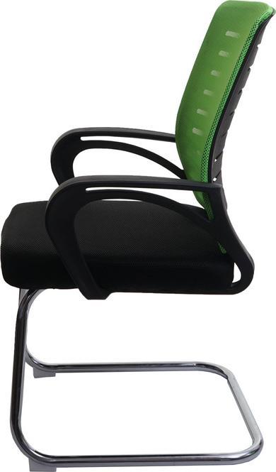 Image du produit Mendler Lot de 2 chaises de conférence HWC-K51, chaise visiteur piétement luge, charge max. 150 kg