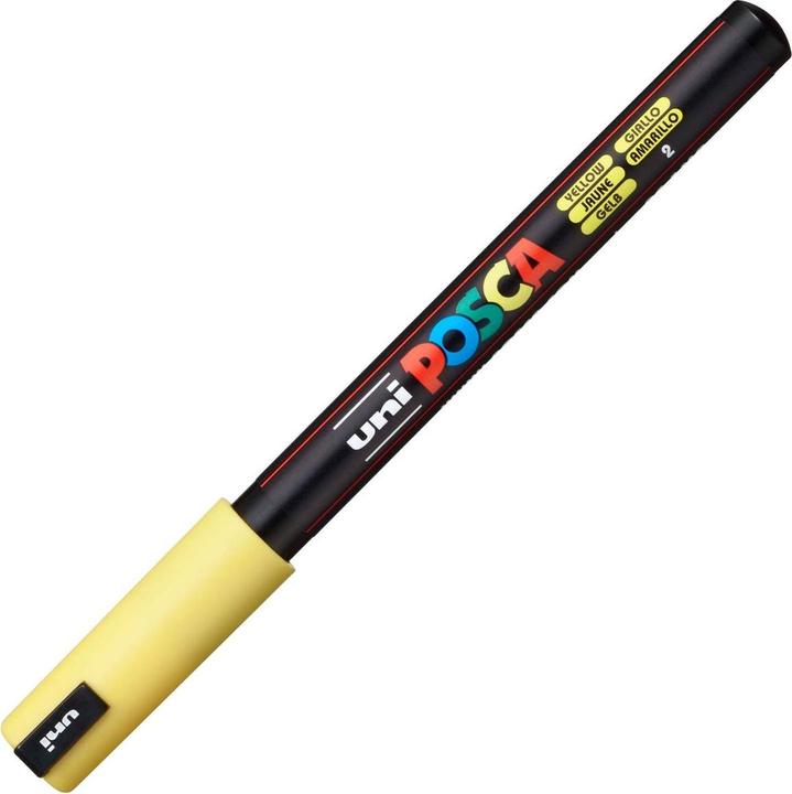 Actual product image Posca PC-1MR Fineliner brand (Yellow, Black, 0.70 mm, 1 x)