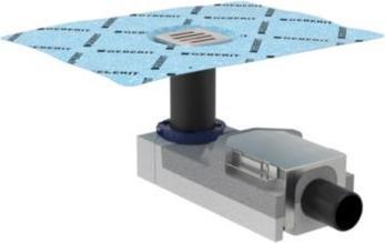 Actual product image Geberit Floor drain for floor-level shower Floor construction height from 90 mm d50