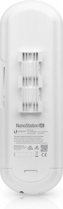 Actual product image Ubiquiti - NanoStation-5AC Point acces/CPE airMAX NanoStation AC 5 GHz Radio 16 dBi (1000 Mbit/s)