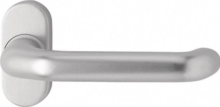 Actual product image EDI Profile door handle aperture part 1300/2033 stainless steel EST oval 8 mm cranked (Door handle)