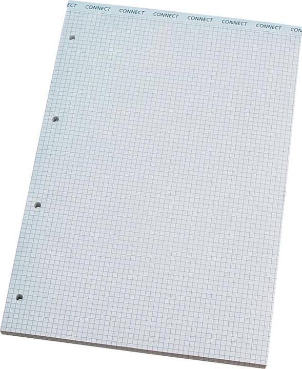 Q-Connect Bloc-notes sans couverture FSC (A4, Quadrillé)
