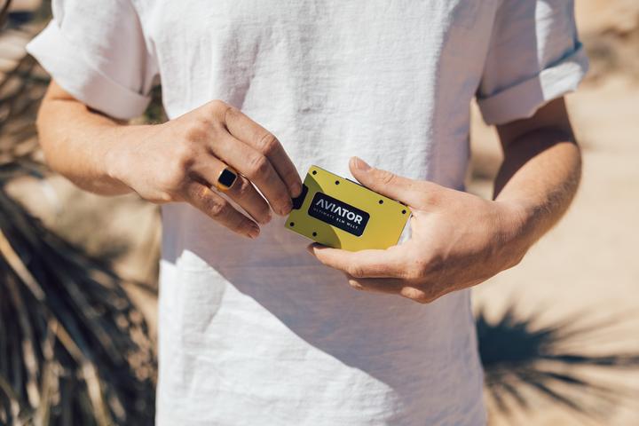 Actual product image Aviator Credit card wallet