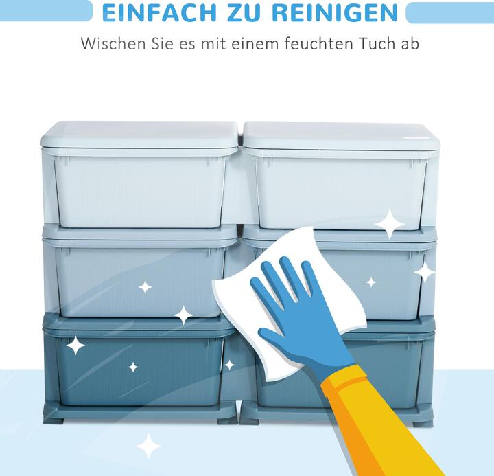 Produktbild Homcom Kinderschubladenschrank mit abgerundete Kanten