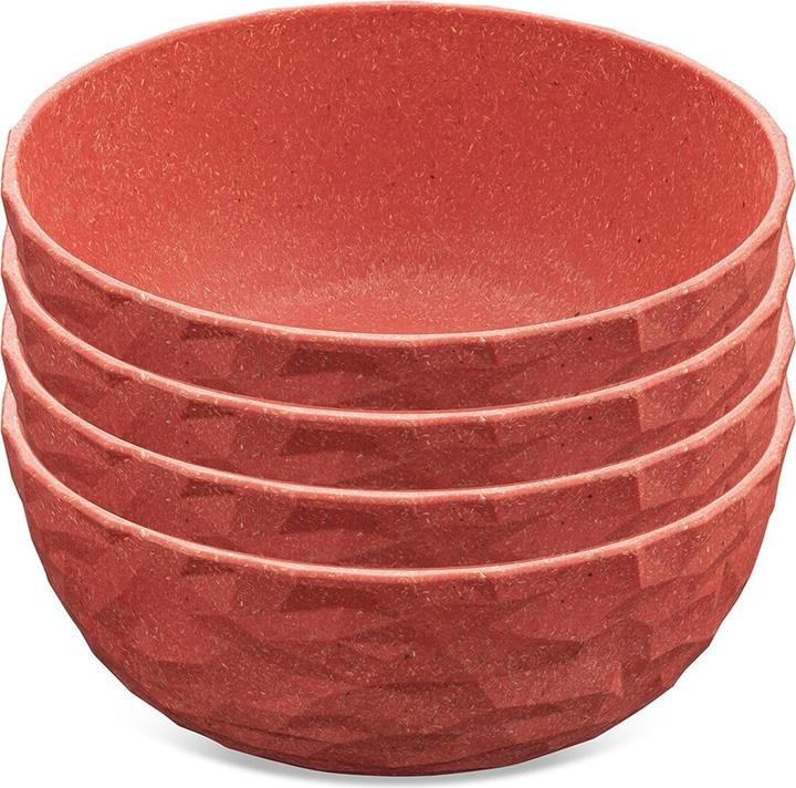 Immagine prodotto Koziol Ciotola Club 700 ml, 4 pezzi, Rosso (16.20 cm, 0.70 l, 4 x)