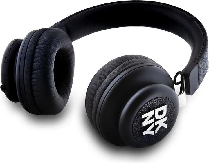 Productafbeelding DKNY PU Leren Stack Logo Draadloze Hoofdtelefoon Zwart (32 h, Draadloze)