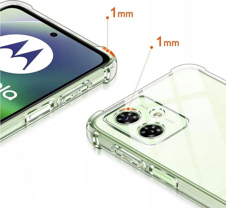 Actual product image Screenguard Motorola Moto G54 5G Case Crystal Soft Airbag Bumper (Motorola Moto G54)