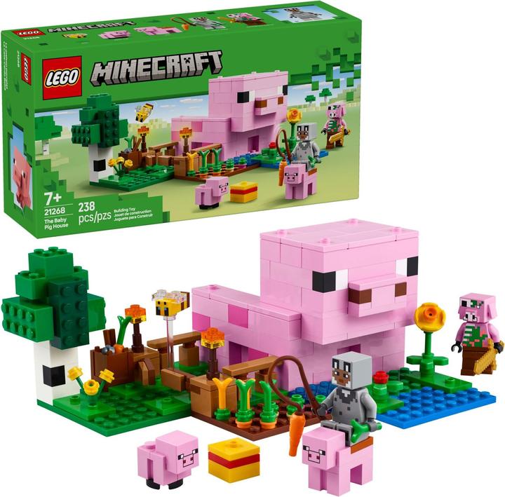 Immagine prodotto LEGO Minecraft Das Babyschwein-Haus - 21268 NEU! Teile 238x (21268)