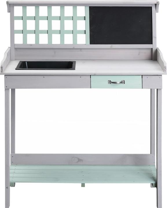 Actual product image Homcom Planting table with drawer and tray