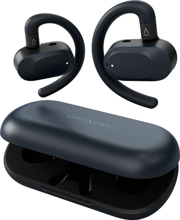 Creative OUTLIER GO Bluetooth headset dark blue (No noise cancelling, 26 h, Wireless)