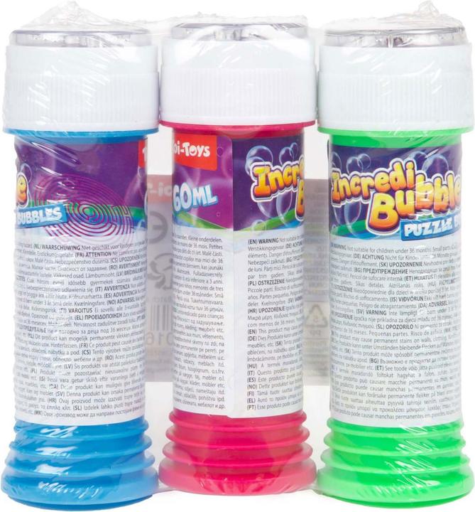 Produktbild Toi-Toys Incredibubble Seifenblasen mit Geduldsspiel, 3-tlg.