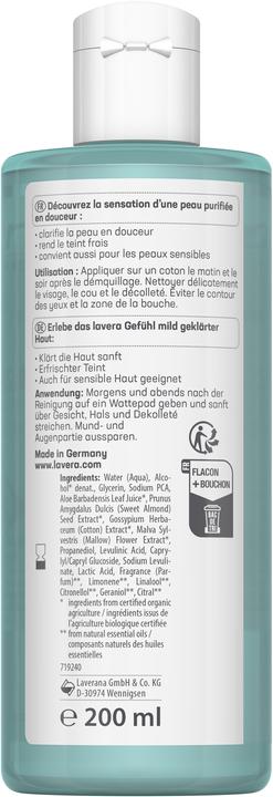 Produktbild Lavera mildes Gesichtswasser basis sensitiv liq (Reinigungsmilch, 200 ml)