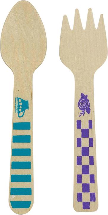 Actual product image Alice In Wonderland Tea Party Disposable Cutlery Set (Pack of 24) (12 x)