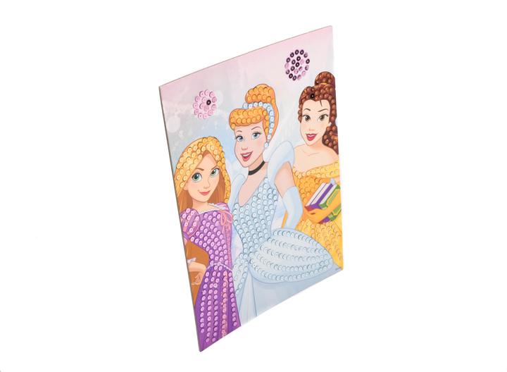 Actual product image Canenco Disney Princess diamond painting and glitter art