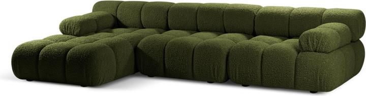 Actual product image Micadoni Velvet Modular Left Corner Sofa, "Bellis", 4 Seats, 282x155x70 Made in Europe (Corner sofa)