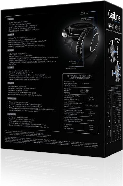 Image du produit Sennheiser Pxc 550 (ANC, 30 h, Sans fil)