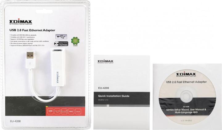 Actual product image edimax Eu-4208 (USB 2.0, RJ45 (1x))