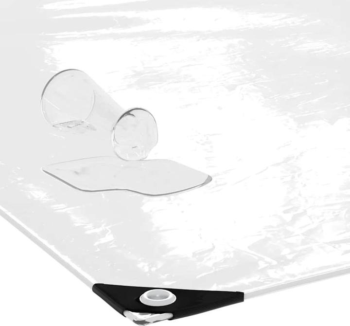 Produktbild VidaXL Transparente Plane mit Ösen 4x10 m PVC durchsichtige Plane