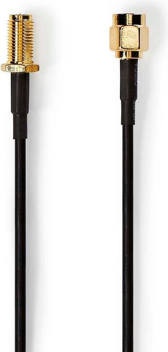 Immagine prodotto Nedis Cavo antenna | RP SMA maschio | RP SMA femmina | Placcato oro | 50 Ohm | Schermato singolo | 2.00 (50 dB, Cavi antenna)