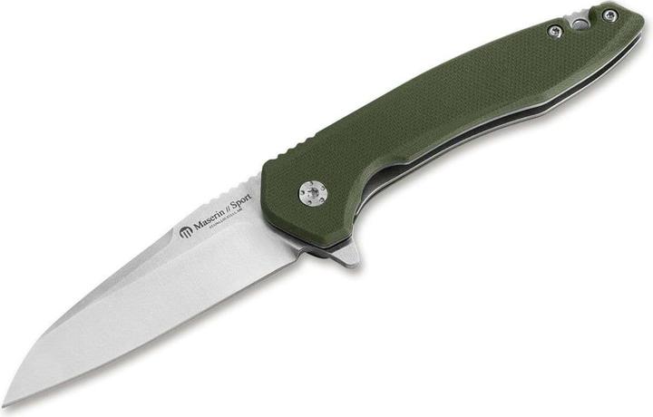 Maserin Couteau de sport Wharncliffe G10 vert (7.50 cm)